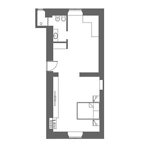 Appartement met een Slaapkamer